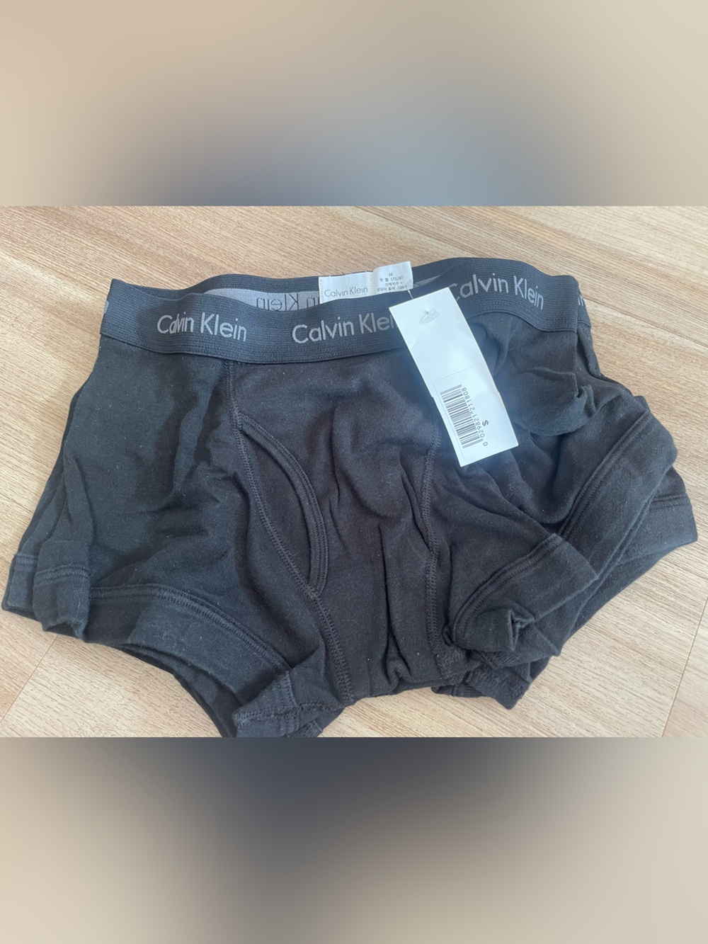 NWT Calvin Klein Black Men's Briefs with Gray Logo Waistband 3 pack size M